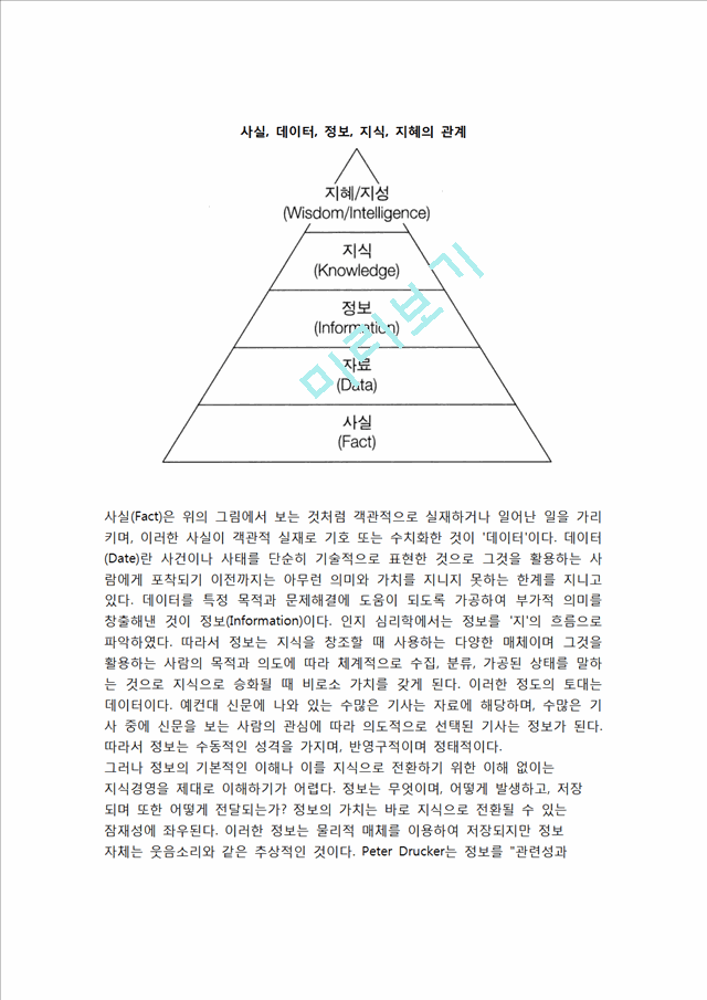 [지식개념] 지식의 정의(의의)와 유형(분류) 및 특성(특징).hwp